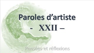 Paroles dartiste  XXII Picasso Nold [upl. by Fax]