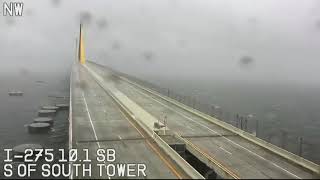 Florida DOT cam shows deteriorating conditions in Tampa [upl. by Nesyla795]