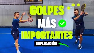 GOLPES de PÁDEL 🎾 Los más importantes de Principiante a PRO [upl. by Rikki]