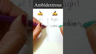 Ambidextrous 🤜💥🤛 Writing  Words That Begin With C short writingskills shorts [upl. by Arbed]