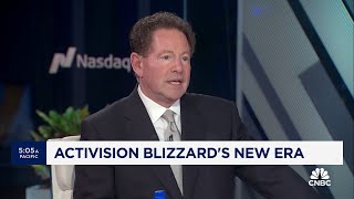 Activision Blizzard CEO Bobby Kotick on leadership change Microsoft acquisition and next steps [upl. by Marchak]