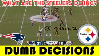 Dumb Decisions The DUMBEST 4TH DOWN of Week 14  Patriots  Steelers 2023 [upl. by Clayson]