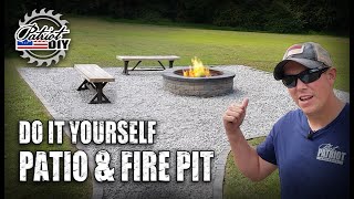 DIY Patio And Fire Pit Seating Area [upl. by Ruyle563]