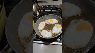 WELL DONE OVEREASY EGGS asmr satisfying [upl. by Oliric]