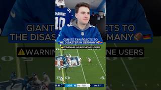 Worst in the league once again🤡 giants football sports panthers reaction nfl espn germany [upl. by Misha736]