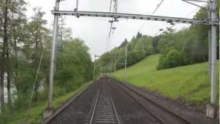 Lokführerstandsfahrt Rotkreuz  Luzern [upl. by Flessel]