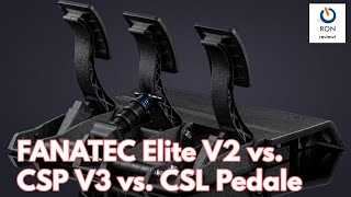 Fanatec CSL Elite V2 vs CSP V3 vs CSL Pedale im AZ Vergleichstest [upl. by Viviane]