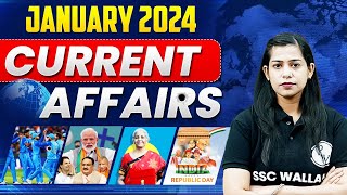 Complete January Month Current Affairs 2024  Monthly Current Affairs January 2024  Krati Mam [upl. by Magan]