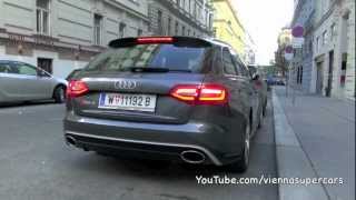 2013 Audi RS4 Avant  start up Sound [upl. by Milton]