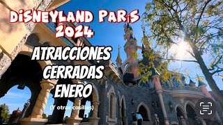 ATRACCIONES CERRADAS en Disneyland París en el mes de enero 2024 [upl. by Seaver374]