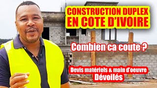 Construire son duplex Combien ca coute Devis Matériels et main dœuvre dévoilés [upl. by Oneal]