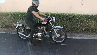 1973 Triumph T150V Trident  Kickstart Running Riding [upl. by Mchugh963]