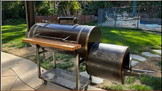 Perfect Backyard Smoker Build 20 Offset Smoker BBQ [upl. by Anela]