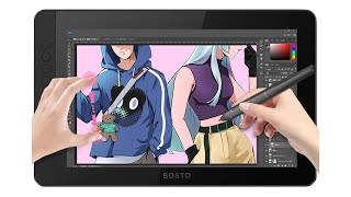 Tablet graficzny z ekranem 133quot  BOSTO BT13HDKT ✍️ [upl. by Eckardt]