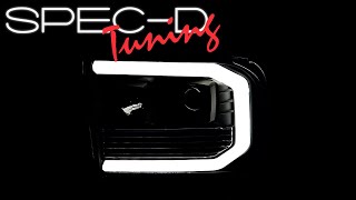 SPECDTUNING DEMO VIDEO 19992004 FORD F250 PROJECTOR HEADLIGHTS [upl. by Desma367]