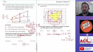 İLAÇ TYT DENEMESİ GEOMETRİ 1 [upl. by Ehc]