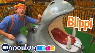 Blippi Explores Jungle Animals  Moonbug Kids TV Shows  Full Episodes  Cartoons For Kids [upl. by Theone]