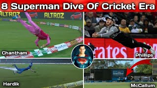 Top 8 Greatest Fielding And Diving Efforts In Cricket  Best Catches In Cricket [upl. by Durman745]