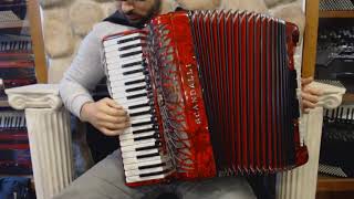 SCANAIRISMRD  Red Scandalli Air I S Piano Accordion LMMM 41 120 4999 [upl. by Cyrilla]