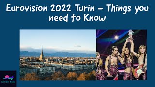 Eurovision 2022 TurinTorino Host City  Things You Need to Know [upl. by Yeliac]