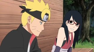 Borusara 💗part 2 Boruto trains sarada  scientific ninja tool [upl. by Yemerej570]