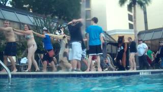 Megaplex 2012 Conga Line at the Pool [upl. by Alokin]