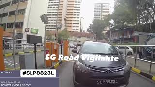 29nov2023 telok blangah cresent phv SLP8832L toyota vios tail gate camcar out of carpark [upl. by Itirp]