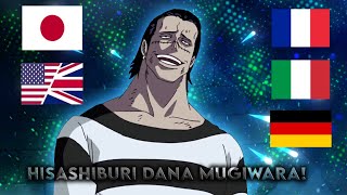 Crocodile says hisashiburi dana mugiwara in different langugages  One Piece [upl. by Akinohs]