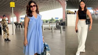 Shamita Shetty and Tridha Choudhury spotted at airport [upl. by Duax]