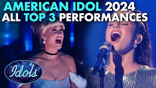 ALL AMERICAN IDOL TOP 3 PERFORMANCES 2024  Idols Global [upl. by Asseneg]