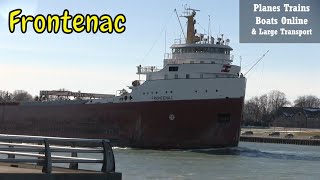 222m Frontenac Bulk Carrier Cargo Ship In The St Clair River [upl. by Stanford]