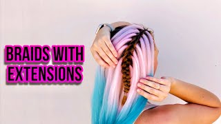 Easy Crochet Braids Hairstyle For Beginners  Two braids Trenza Con Kanekalon Para Principiantes [upl. by Legnaleugim361]