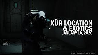 Xur Location amp Exotics 11020  January 10 2020 Destiny 2 [upl. by Arel]