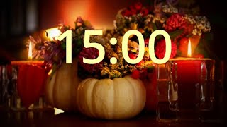 15 Minute Thanksgiving Countdown Timer [upl. by Lledroc]