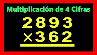 ✅👉 Multiplicacion de 4 cifras por 3 cifras [upl. by Adnorehs]