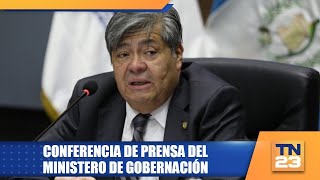 Conferencia de prensa del Ministero de Gobernación [upl. by Assirralc]