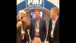 Scott Fresener interviews Mark amp Andrew James from PMI Split Tape at SGIA 2016 in Las Vegas [upl. by Buerger332]