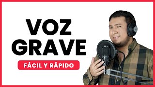 ✅ Cómo tener VOZ GRAVE  Mejora tu voz 🎤 [upl. by Naira857]