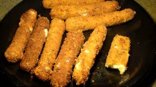 Easy Mozzarella Sticks Recipe How To Make Homemade Mozzarella Sticks [upl. by Uuge]