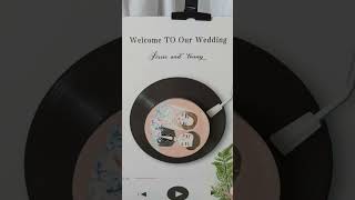 Wedding Welcome Sign weddingdecoration [upl. by Ahsiekram989]