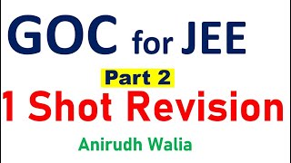 jee 2025  goc in 1 shot jee  goc for jee  goc one shot jee  jee mains 2025  jee chemistry [upl. by Olli]