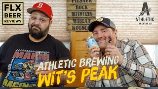 Athletic Brewing Co  Wits Peak NonAlcoholic Wheat Beer  NA Beer Review 07 [upl. by Aynotel972]