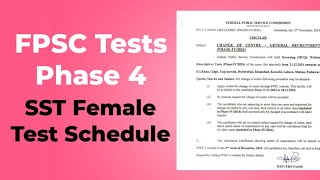 FPSC SST Female Test Schedule  Best Book for FPSC SST Test Preparation [upl. by Carena]