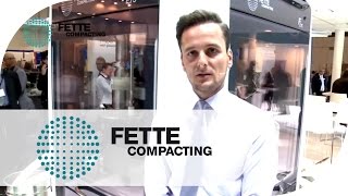 Phillip Haarmann präsentiert die FE75 Tablettenpresse  INTERPACK 2014  Fette Compacting [upl. by Judie288]