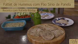 Receita Fattet de hummus com pão sírio de panela com Rafaela Rocha 200318 [upl. by Waldman688]