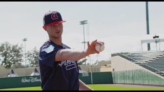 Practice Like The Pros Mike Soroka demos how to throw sinker [upl. by Bred638]