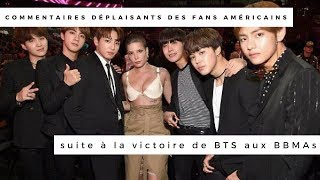 Commentaires déplaisants des fans américains suite à la victoire de BTS aux BBMAs [upl. by Mcgill]