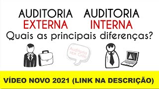 Auditoria Interna e Externa Quais as principais diferenças [upl. by Vorfeld]