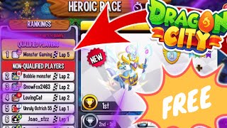 HOW TO GET YOUR FIRST HEROIC DRAGON FOR FREE  EPISODE 12  DRAGON CITY [upl. by Ecirahs]