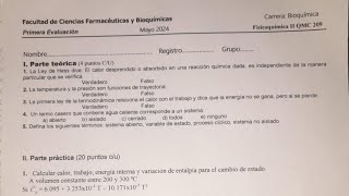 1er parcial 12024 físicoquimica 2 parte 3 BIOQUIMICA [upl. by Ferdinanda]